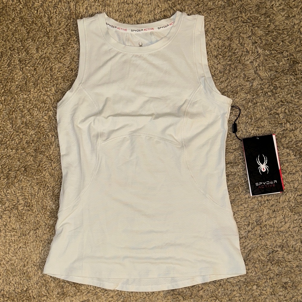 NWT Spyder Active White Sleeveless Shirt (XS)